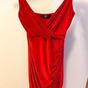 RED PARTY DRESS MISSGUIDED SIZE SMALL